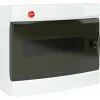 ДКС Щиток настенный с дверцей 12 мод.,IP41, белый, с клеммным блоком 63А