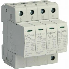 ДКС УЗИП, класс I+II, 4-полюсный, L1-L2-L3-N, 12,5кA