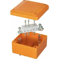 ДКС Коробка пластиковая FS с гладкими стенками и клеммниками, IP56, 100х100х50 мм, 5р, 450V, 20A, 10 мм2