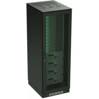 ДКС Разобранный напольный 19" IT-CQE 38U 600х1800х600, двери перфорированная + перфорированная, RAL9005