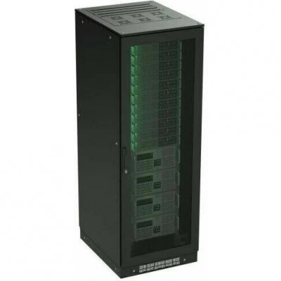ДКС Разобранный напольный 19" IT-CQE 47U 800х2200х800, двери перфорированная + перфорированная, RAL9005
