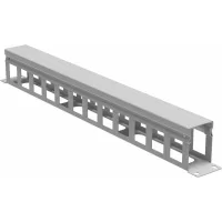 ДКС Организатор кабельный с крыш/отв 19" 1U, 60 мм RAL7035