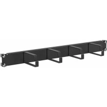 ДКС Организатор кабельный 5 колец 19" 1U, RAL9005