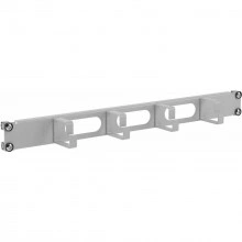 ДКС Организатор кабельный с отверстиями 5 колец, 19" 1U, RAL7035