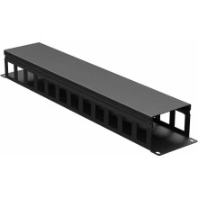 ДКС Организатор кабельный с крыш/отв 19" 2U, 60 мм RAL9005