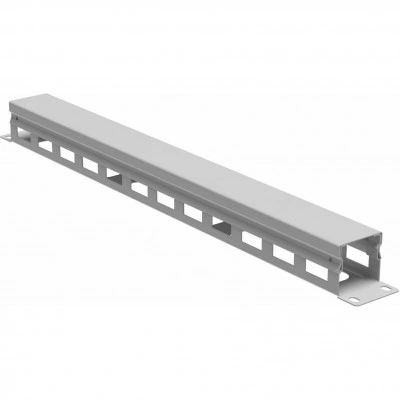 ДКС Организатор кабельный с крыш/отв 19" 1U, 40 мм RAL7035