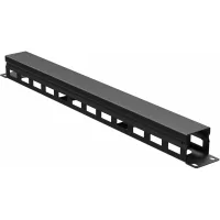 ДКС Организатор кабельный с крыш/отв 19" 1U, 40 мм RAL9005