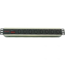 ДКС Блок распределения питания (PDU) 19" 10A с индикацией, Вых:8 C13,Вх: C14