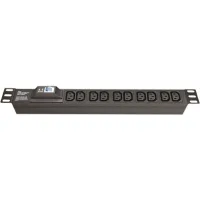 ДКС Блок распределения питания (PDU) 19" 10A с автоматом 1P, Вых:8 C13, Вх:C14
