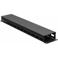 ДКС Организатор кабельный с крыш/отв 19" 2U, 40 мм RAL9005