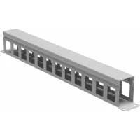 ДКС Организатор кабельный с крыш/отв 19" 1U, 60 мм RAL7035