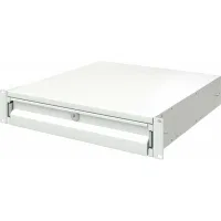 ДКС Ящик 2U выдвижной с ключом, глубина 300мм, для 19" IT-корпусов, RAL7035