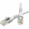 ДКС Патч-корд неэкранированный CAT5E U/UTP 4х2, LSZH, белый, 0.5м