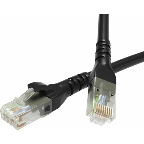 ДКС Патч-корд неэкранированный CAT5E U/UTP 4х2, LSZH, черный, 1.0м