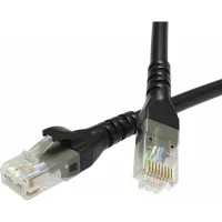 ДКС Патч-корд неэкранированный CAT5E U/UTP 4х2, LSZH, черный, 3.0м