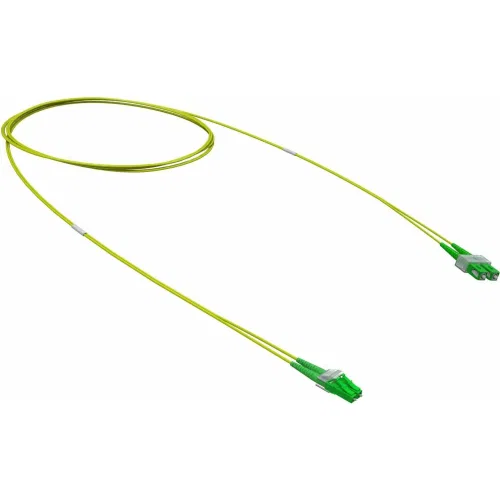 ДКС Оптический коммутационный шнур переходной Duplex LC-UPC/SC-APC, 9/125 OS2, 1 м