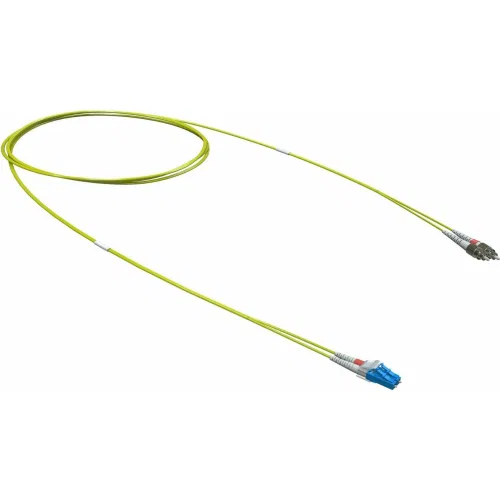 ДКС Оптический коммутационный шнур переходной Duplex LC-UPC/FC-UPC, 9/125 OS2, 1 м
