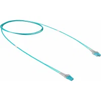 ДКС Оптический коммутационный шнур переходной Duplex SC-UPC/LC-UPC, 50/125 OM3, 1 м