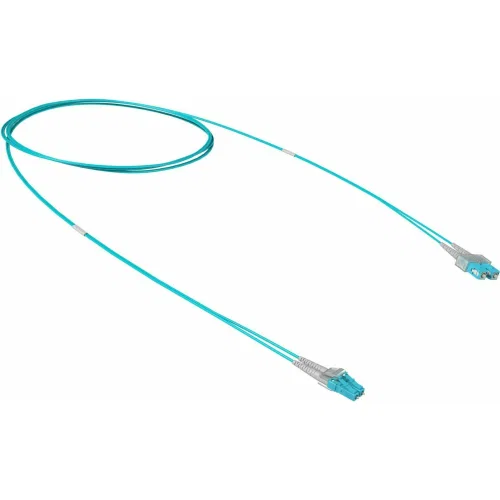 ДКС Оптический коммутационный шнур переходной Duplex SC-UPC/LC-UPC, 50/125 OM3, 3 м