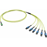 ДКС  Оптическая разветвительная сборка 12ОВ 9/125 OS2, 1xMTP PRO(12)/6хLC-UPC Duplex Uniboot, тип полярности - прямая (Tx-->Rx), 4м (предустановленная конфигурация: MTP Male , тип полярности - прямая (Tx-->Rx)