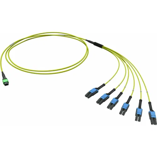 ДКС  Оптическая разветвительная сборка 12ОВ 9/125 OS2, 1xMTP PRO(12)/6хLC-UPC Duplex Uniboot, тип полярности - прямая (Tx-->Rx), 4м (предустановленная конфигурация: MTP Male , тип полярности - прямая (Tx-->Rx)