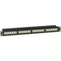 ДКС Патч-панель 19",1U,CAT6A, 24 порта RJ45, экранированная
