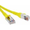 ДКС Патч-корд экранированный  CAT6A S/FTP 4х2, LSZH, желтый, 1.0м