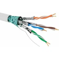 ДКС Кабель CAT 6, F/FTP, нг(А)-HF, бухта 305м, белый