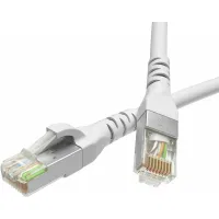 ДКС Патч-корд экранированный CAT6 F/UTP 4х2, LSZH, белый, 5.0м