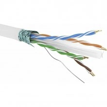 ДКС Кабель CAT 6, F/UTP, нг(А)-HF, бухта 305м, белый