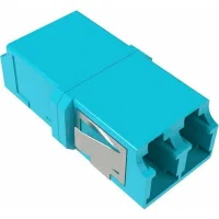 ДКС Адаптер LC/UPC-Duplex TOP, Senior/Senior, SC-footprint, ОМ3, бирюзовый