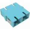 ДКС Адаптер SC/UPC-Duplex TOP, ОМ3, бирюзовый