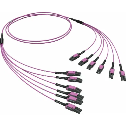 ДКС  Оптическая разветвительная сборка 12ОВ 50/125 OM4, 6хLC Duplex Uniboot/6хLC Duplex Uniboot, 5м