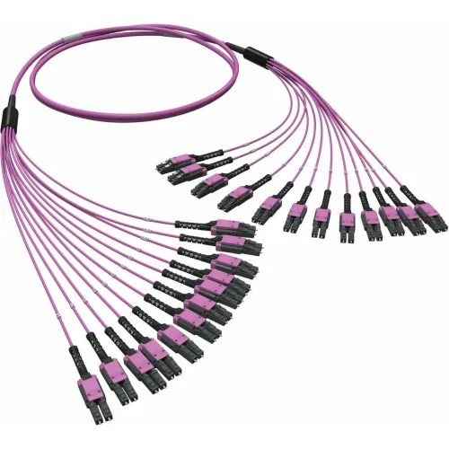 ДКС  Оптическая разветвительная сборка 24ОВ 50/125 OM4, 12хLC Duplex Uniboot/12хLC Duplex Uniboot, 10м