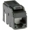 ДКС Модуль  Keystone RJ45 CAT6A неэкранированный(UTP), черный (форм-факторМС)