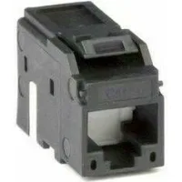 ДКС Модуль  Keystone RJ45 CAT6A неэкранированный(UTP), черный (форм-факторМС)