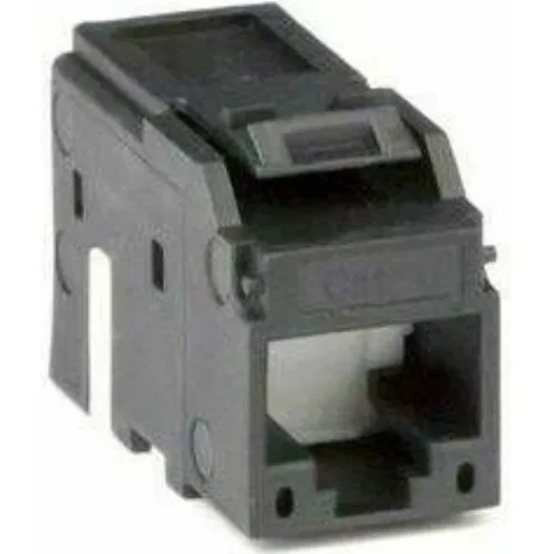 ДКС Модуль  Keystone RJ45 CAT6A неэкранированный(UTP), черный (форм-факторМС)