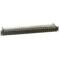 ДКС Патч-панель наборная с шторками 19",1U, под 24 модуля Keystone, UTP/STP (для модулей форм-фактора МС)