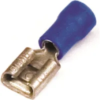 ДКС Наконечник плоский с изолир.фланцем (розетка) 1,5-2,5 кв.мм 5,2х0,8 мм (РПИ-М)
