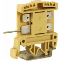 ДКС AFO.2/2+2, проходной зажим 2,5 кв.мм бежевый с цельным контактом
