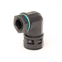 ДКС Монтажный комплект муфта 90 грд. труба-коробка DN 12 мм, М16х1,5, полиамид, цвет черный