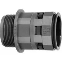 ДКС Муфта труба-коробка DN 36 мм, М40х1,5, полиамид, цвет черный