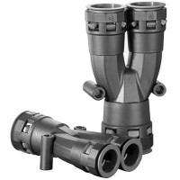 ДКС Разветвитель DN 1х48 + 2х36 мм, полиамид, цвет черный