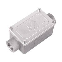 ДКС Коробка протяжная алюминиевая, 2 ввода 180°, М20х1,5 ,IP55, 118х51х42мм