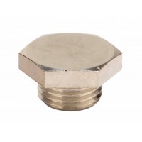 ДКС Заглушка M16x1,5, никелированная латунь