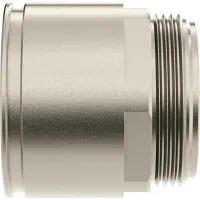 ДКС Муфта труба-коробка д.50мм, IP66/IP67, М50х1,5, никелированная латунь
