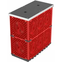 ДКС Колодец пластиковый для кабельной канализации с крышками, 750х375х750