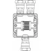 ДКС Взрывозащищенная клеммная коробка из алюминия TBE-A-12-(4xCBC.4-1xTEO.4)-2xANP32CMB(A)-1xANP32CMB(C)1Ex e IIC Т5 Gb / Ex tb IIIC T95°C Db IP66