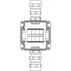 ДКС Взрывозащищенная клеммная коробка из алюминия TBE-A-12-(4xCBC.35)-1xADSDMB(A)-1xADSDMB(C)1Ex e IIC Т5 Gb / Ex tb IIIC T95°C Db IP66