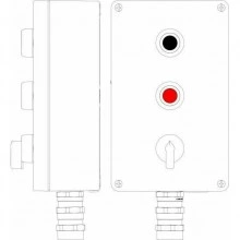 ДКС Взрывозащищенный пост управления из алюминия CPE-A-18-(1xP1B(20)-P1R (02)-1xKB61(20))-1xADSCMB(B)1Ex d e IIC Т4 Gb / Ex tb IIIC T130°C Db IP66